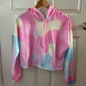 Tie Dye Crop Sweatshirt